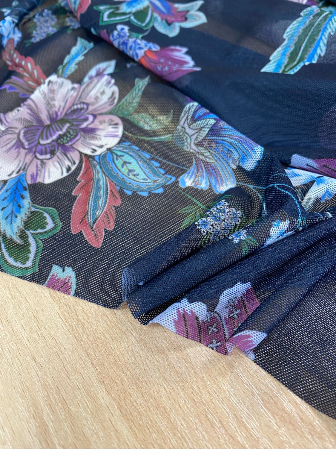 Сетка трикотажная с цветами . Итальянская сеточка ткань купить в ...