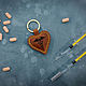 Брелок на ключи или сумку в форме сердечка | Модель «Neal», Брелок, Северодвинск,  Фото №1