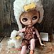 Кукла Blythe custom doll, collection doll, OOAK TBL white, Кукла Кастом, Москва,  Фото №1