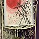 Watercolor painting Japanese motifs sun and bamboo 'Far away' 27h39 cm. Pictures. Larisa Shemyakina Chuvstvo pozitiva (chuvstvo-pozitiva). Интернет-магазин Ярмарка Мастеров.  Фото №2