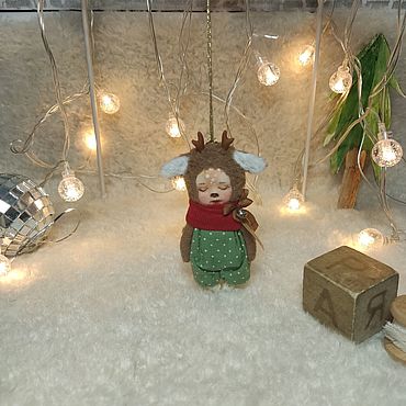 Куклы и игрушки ручной работы. Ярмарка Мастеров - ручная работа Оленёнок. Handmade.