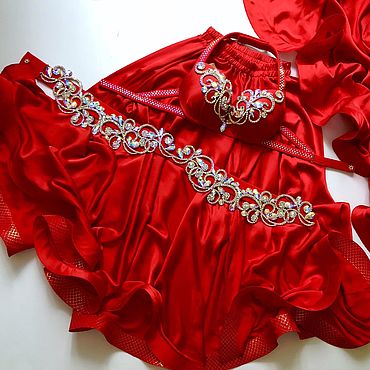 Костюм для танца живота "Кристалл. Синий" в интернет-магазине Ярмарка ...