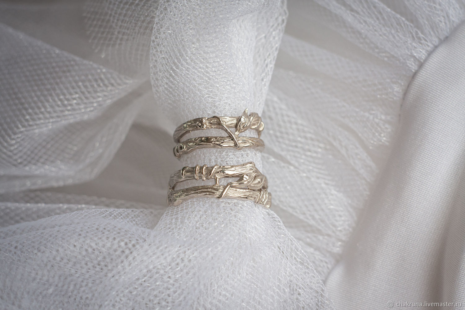 Wedding rings twigs 'Nyulesmurt', Wedding rings, Moscow,  Фото №1