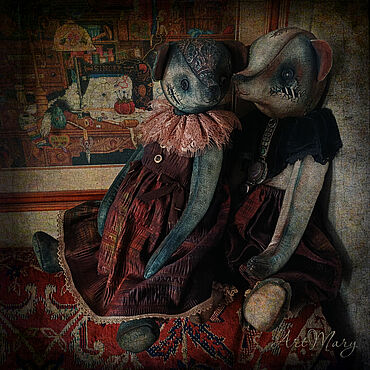 Куклы и игрушки ручной работы. Ярмарка Мастеров - ручная работа Мишка Midnight. Handmade.
