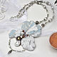 Pendant-brooch "Marshmallow iris". Pendants. Bugle wings. Online shopping on My Livemaster.  Фото №2