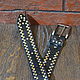 Order Leather belt with rivets. crecca. Livemaster. . Straps Фото №3
