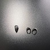 Материалы для творчества handmade. Livemaster - original item Hook closure on the pendant art. 7-28 frosted color black. Handmade.
