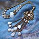 Order Necklace with pendant 'Juliet' (pearl, vintage, hematite). Pani Kratova (panikratova). Livemaster. . Necklace Фото №3