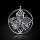 Кулон Когти Дракона круглый с Лазуритом Небосвод в твоих руках. Кулон. Aventure.Jewelry. Интернет-магазин Ярмарка Мастеров.  Фото №2