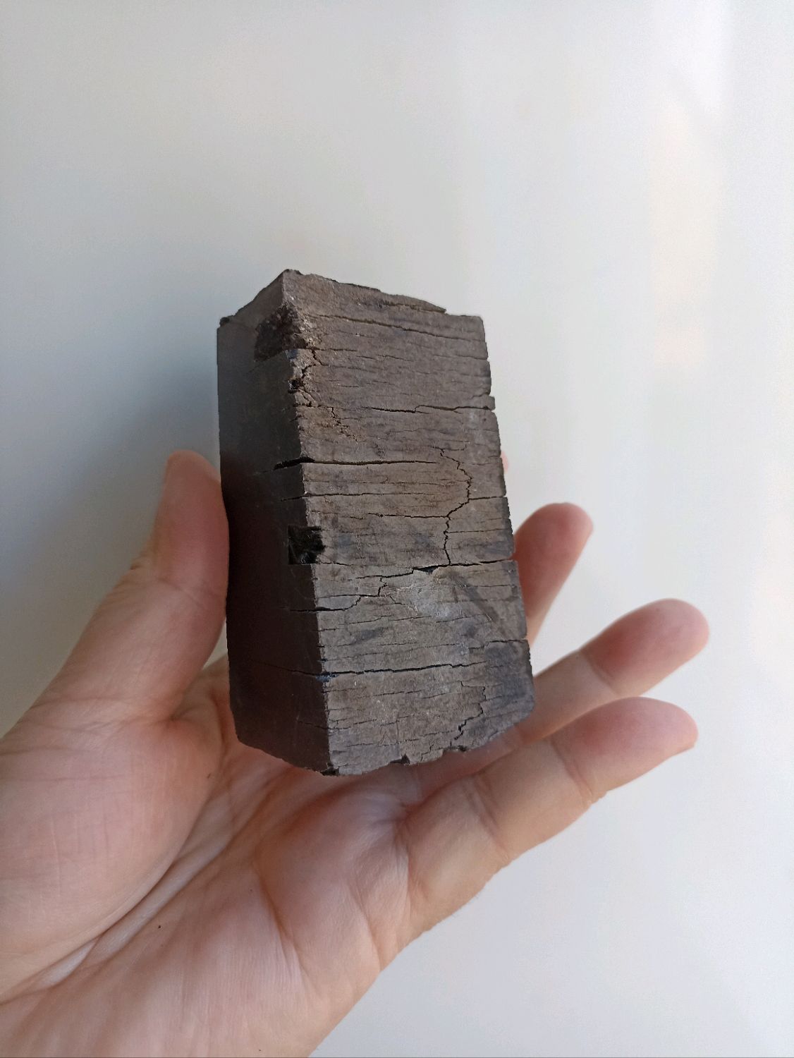 •ПУТЕВОДИТЕЛЬ• образец чёрного необработанного гагата, вес 134 гр в ...