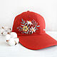 Baseball cap with hand embroidery. Baseball caps. kraSochno! (Olga). My Livemaster. Фото №5