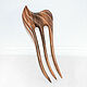 Hair clip made of wood 'Dune' (walnut), Hairpins, Krasnodar,  Фото №1