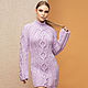 Lavender knitted dress. Dresses. SHAPAR - knitting clothes. Online shopping on My Livemaster.  Фото №2