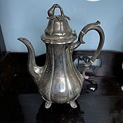 Винтаж handmade. Livemaster - original item COFFEE POT, ENGLAND, 1850-60S., SILVER & J Creswick(6732). Handmade.