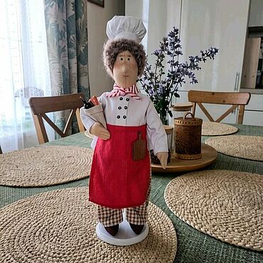 Куклы и игрушки ручной работы. Ярмарка Мастеров - ручная работа Шеф-повар. Handmade.