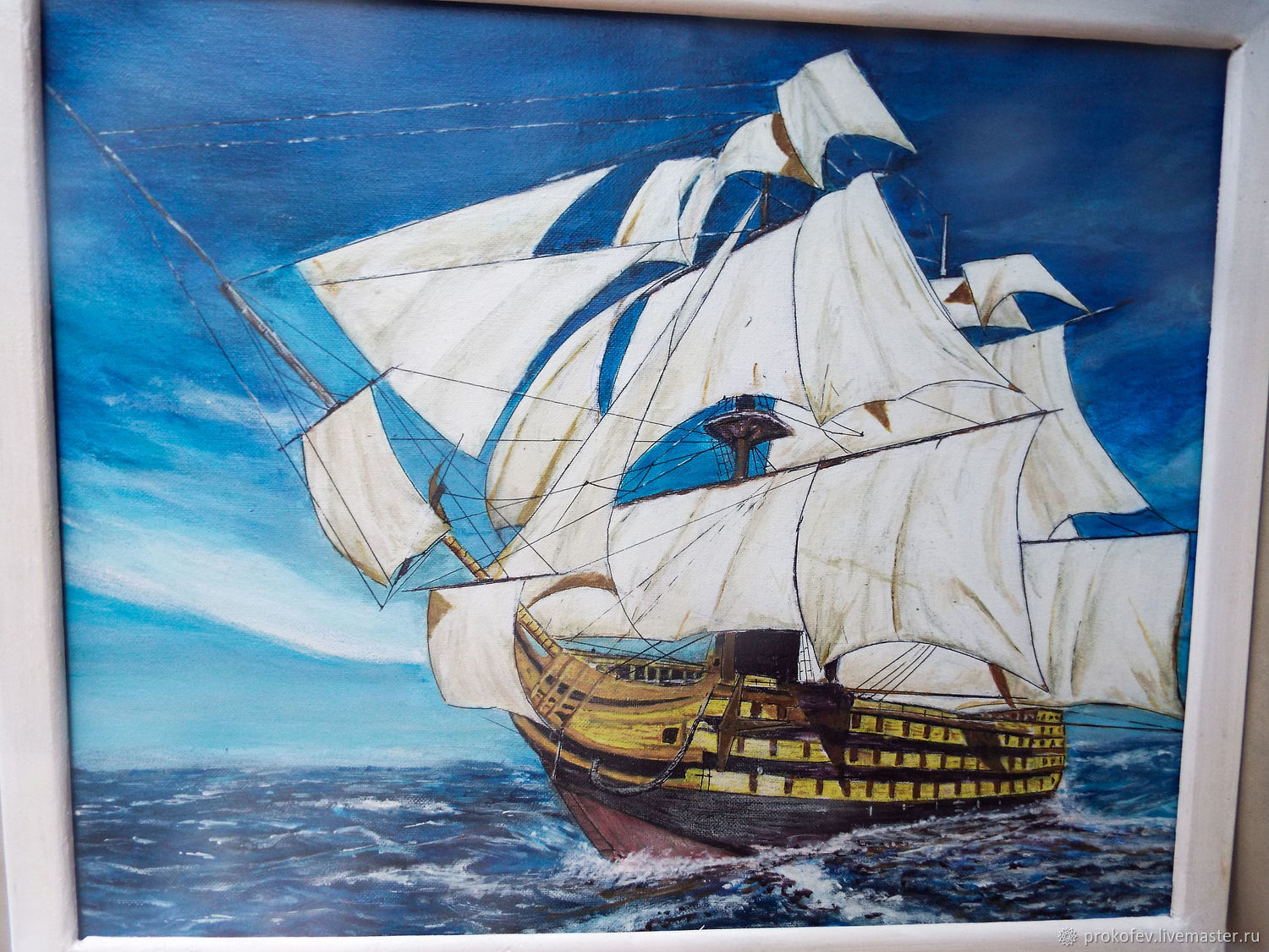 Корабль Полтава в живописи