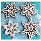 Gingerbread Christmas snowflake. Gingerbread Cookies Set. sweets for joy (galinadenisenko). Online shopping on My Livemaster.  Фото №2
