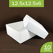 22х18х6 см (Т), коробки с талией, с тиснением логотипа
