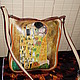 Women's leather bag And the Eternal Kiss by Klimt(Sold). Classic Bag. Innela- авторские кожаные сумки на заказ.. My Livemaster. Фото №6
