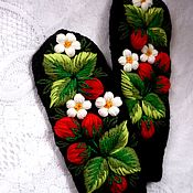 Аксессуары handmade. Livemaster - original item Mittens: mittens with embroidery. sold. Handmade.