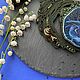 Soutache necklace green beads with natural stone, hand-painted Forest. Necklace. Potapova Natalia - бижутерия, украшения, игрушки (Tataljok). My Livemaster. Фото №4
