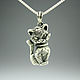 Pendant made of 925 sterling silver in the form of a cat HH0055, Pendants, Yerevan,  Фото №1