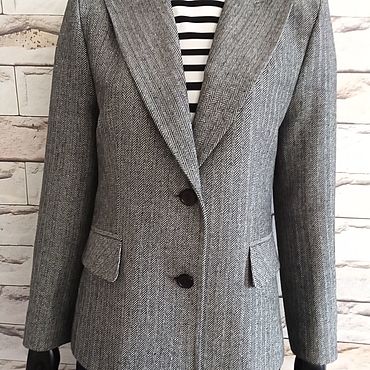 Одежда ручной работы. Ярмарка Мастеров - ручная работа Пиджак Елочка -1. Handmade.