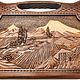 Backgammon carved 'Valley of Life' large, 60. Backgammon and checkers. H-Present more, than a gift!. Online shopping on My Livemaster.  Фото №2