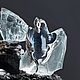 Кольцо Дракон серебряный Ледяной с горным хрусталем камнем, Кольца, Москва,  Фото №1