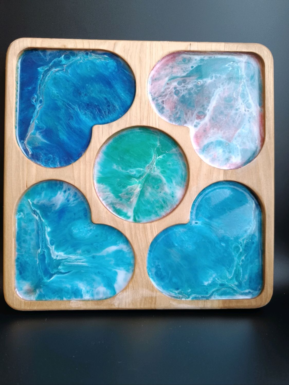 Менажница, покрытая эпоксидной смолой в интернет-магазине Ярмарка ...