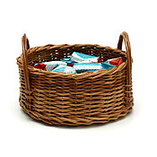 Для дома и интерьера handmade. Livemaster - original item Basket woven of twigs. The candy bowl. Art.5091. Handmade.