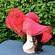 Red summer hat. Hats1. Novozhilova Hats. My Livemaster. Фото №5