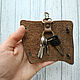 Ключница кожаная коричневая Crazy Horse, Ключницы, Санкт-Петербург,  Фото №1