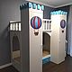 Кровать двухъярусная Воздушный замок с 2-мя шкафами для одежды. Мебель для детской. Корпорация замков. Ярмарка Мастеров.  Фото №5