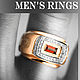 Ring-signet: Ring: Laconic style. Signet Ring. aleksandr5 (Aleksandr5). Online shopping on My Livemaster.  Фото №2