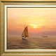 Утро в море-2.картина маслом на холсте.морской пейзаж.классика, Картины, Таганрог,  Фото №1