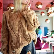 Пуловеры: Женский пуловер в меланжевом сером цвете