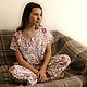 Пижама из хлопка, в наличии 42-44 размер. Пижамы. Ботаника Текстиль. Ярмарка Мастеров.  Фото №5
