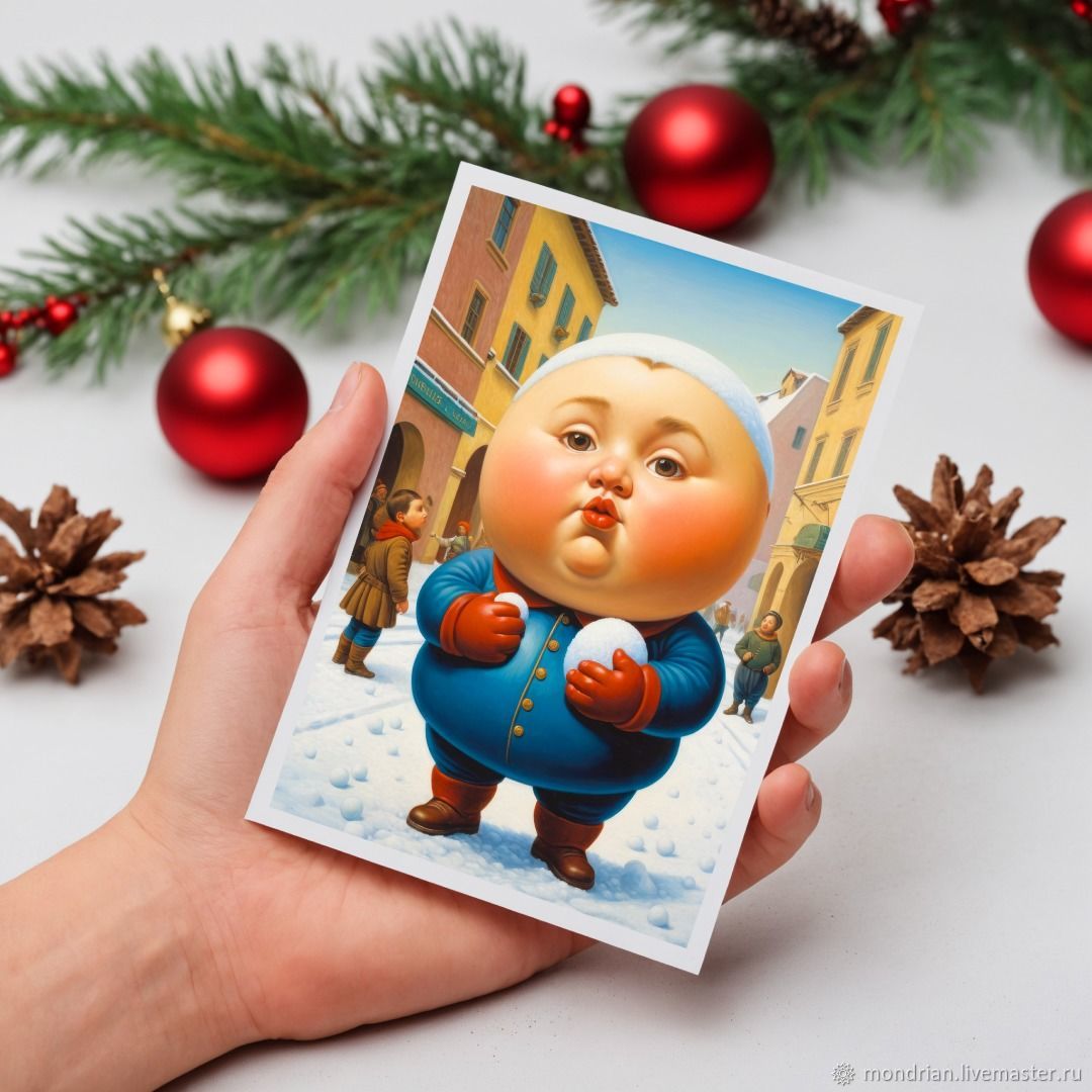 Новогодние открытки, пригласительные в векторе на казахском [CDR, PSD]