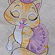 Конверт на выписку "котята". Конверты на выписку. Машинная вышивка Анастасия nestyzaya. Ярмарка Мастеров.  Фото №5