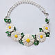 Necklace with daisies, Necklace, Omsk,  Фото №1