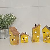Для дома и интерьера handmade. Livemaster - original item A set of houses sunny village driftwood. Handmade.