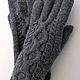 Order Knitted Spindle gloves, dark grey, L,. HOBBIMANIYA. Livemaster. . Gloves Фото №3
