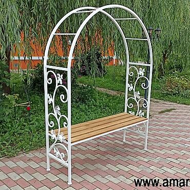 Дача и сад ручной работы. Ярмарка Мастеров - ручная работа Арка с лавочкой. Handmade.