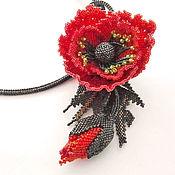 Pendant made of Swarovski beads and crystals