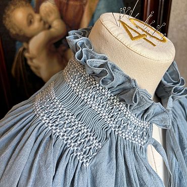 Одежда ручной работы. Ярмарка Мастеров - ручная работа Рубаха МЕНЕЛЬ. Handmade.