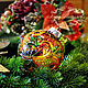 Ball with stained glass painting. Christmas decorations. clubakm (clubakm). My Livemaster. Фото №5