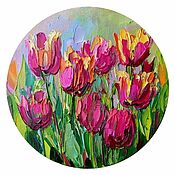 Картины и панно handmade. Livemaster - original item The painting tulips 