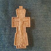 Украшения handmade. Livemaster - original item Carved ash cross. Handmade.