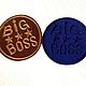 Заказать Аппликация пришивная «Big Boss» цвет синий. Лавка рукоделия 'Три котика'. Ярмарка Мастеров. . Аппликации Фото №3